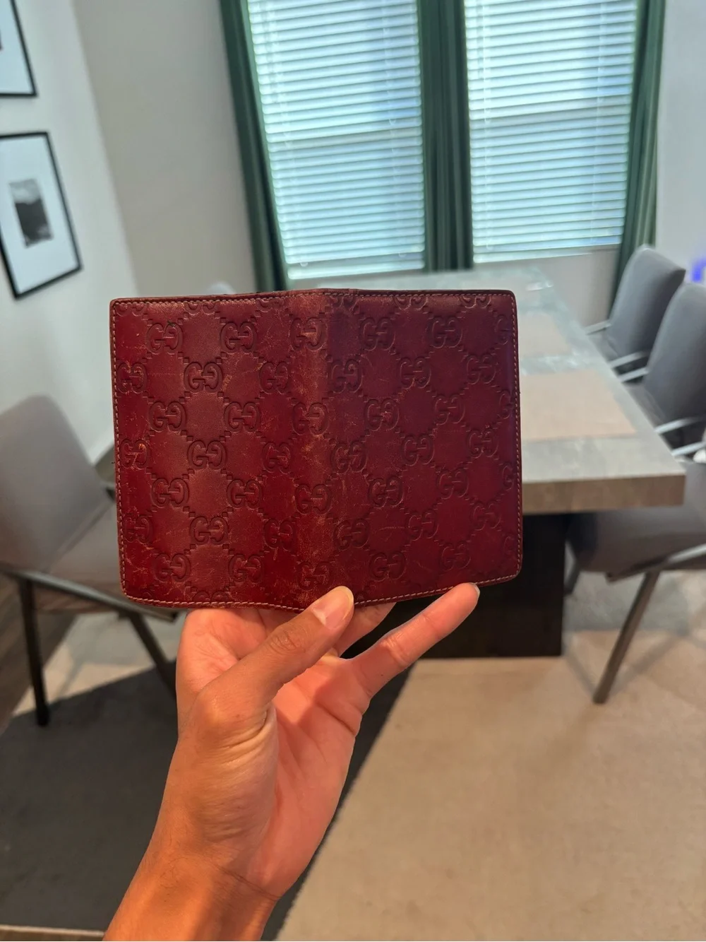 Gucci GG Monogrammed Wallet | Red | Small